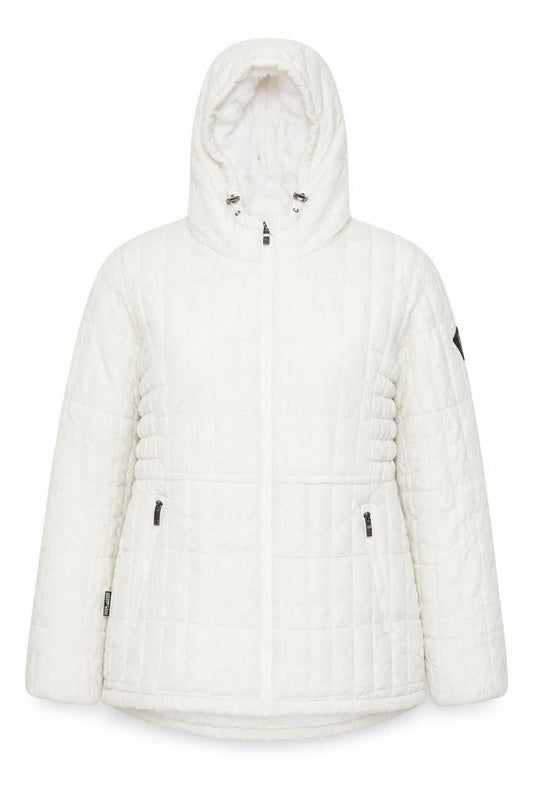 Womens UK Size M Steve Madden White Puffer Jacket