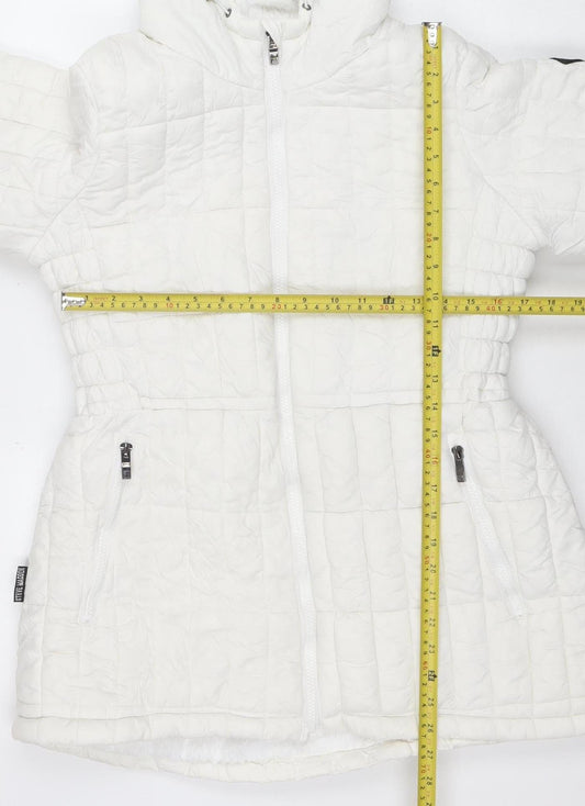 Womens UK Size M Steve Madden White Puffer Jacket