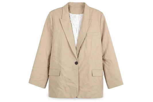 Womens UK Size XL Zara Regular Beige Blazer