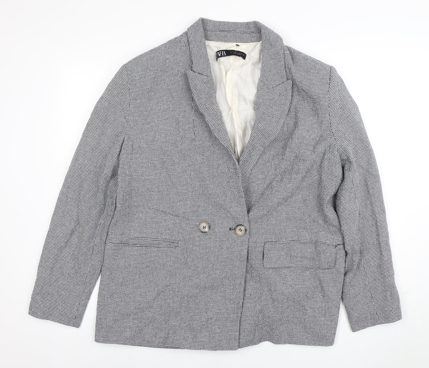 Womens UK Size 14 Zara Regular Grey Blazer