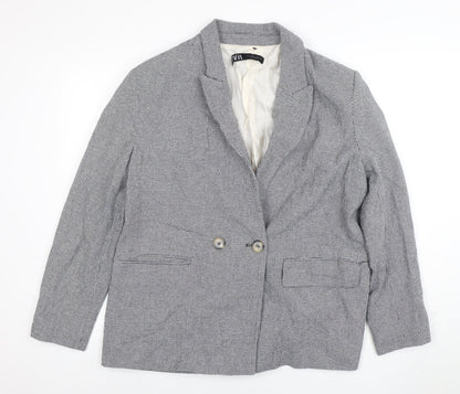 Womens UK Size 14 Zara Regular Grey Blazer