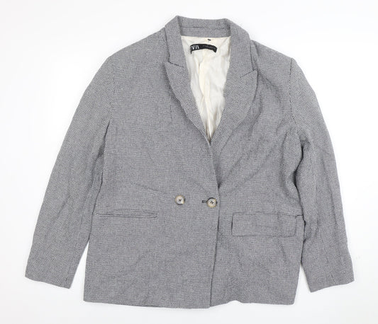Womens UK Size 14 Zara Regular Grey Blazer