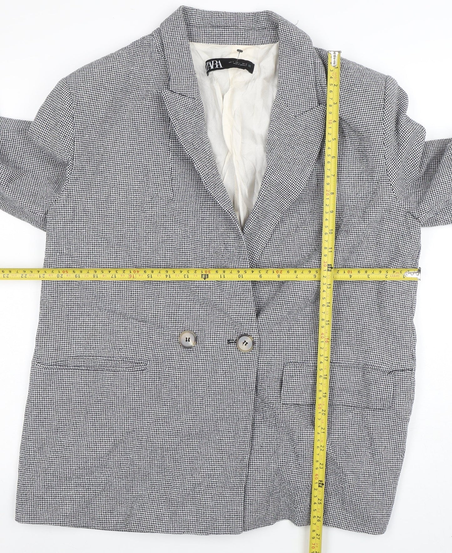 Womens UK Size 14 Zara Regular Grey Blazer