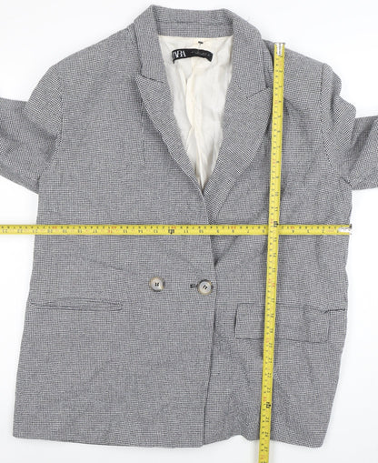 Womens UK Size 14 Zara Regular Grey Blazer