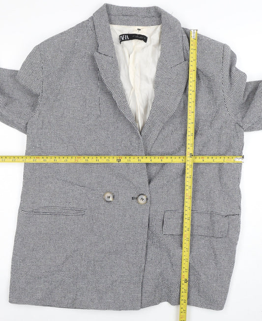 Womens UK Size 14 Zara Regular Grey Blazer