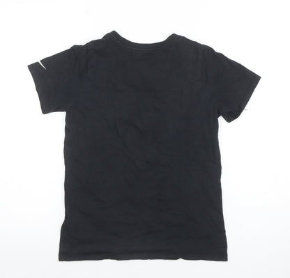 Girls UK Size 10-12 Years Nike Black Basic T-Shirt