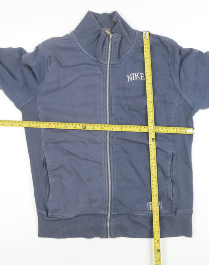 Womens UK Size L Nike Blue Full Zip Sweatshirt