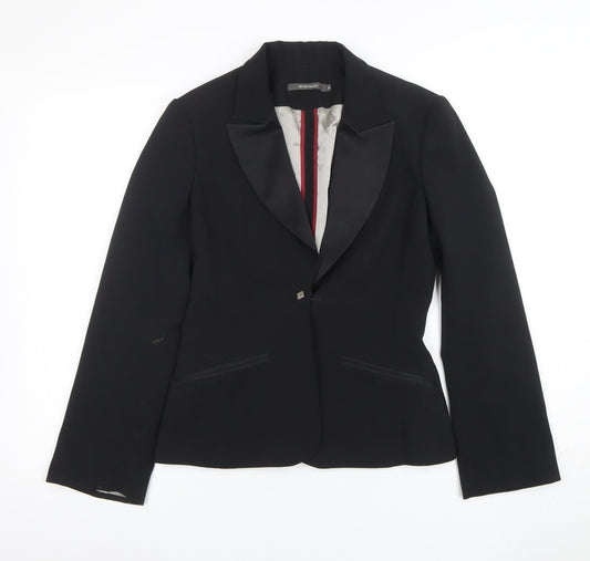 Womens UK Size 8 River Island Regular Black Blazer