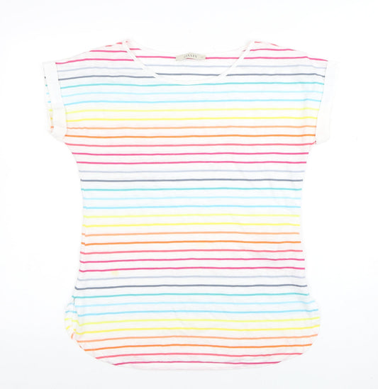 Oasis Women’s Multicoloured Striped Basic T-Shirt XS