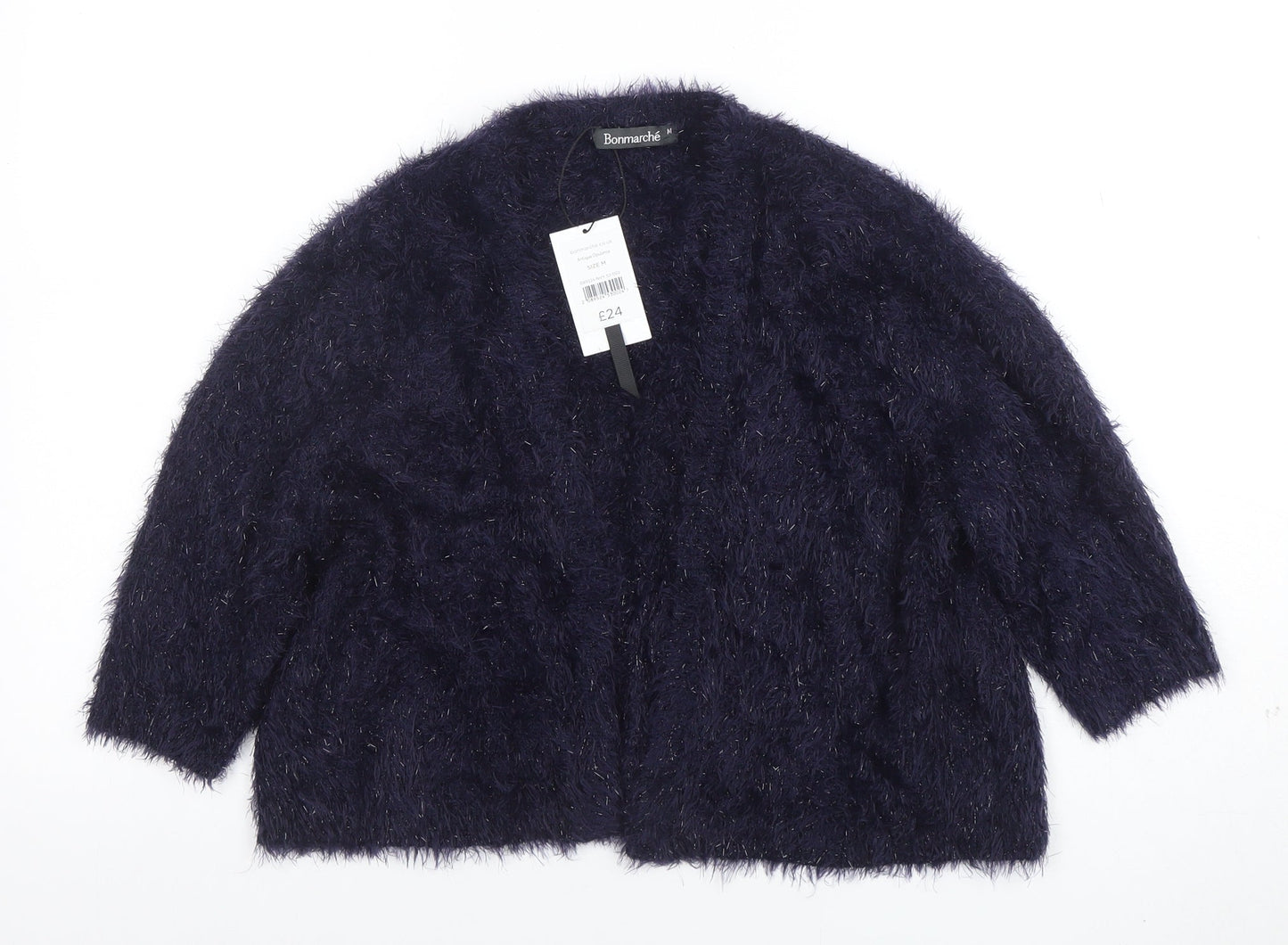 Womens UK Size M Bonmarché Blue Cardigan Jumper