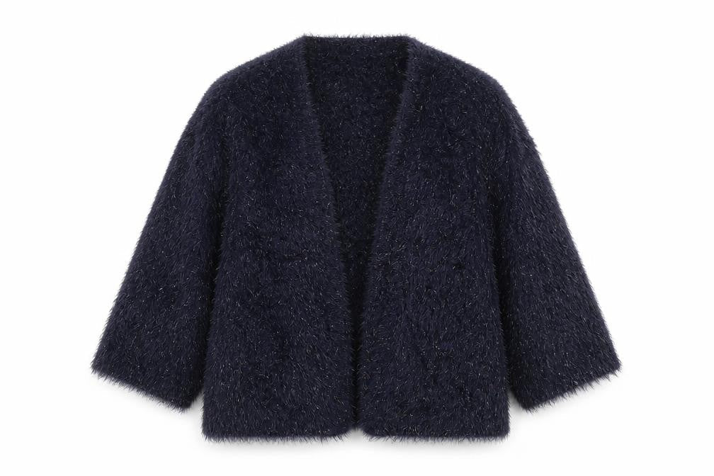 Womens UK Size M Bonmarché Blue Cardigan Jumper