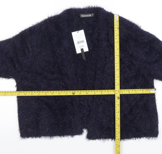 Womens UK Size M Bonmarché Blue Cardigan Jumper