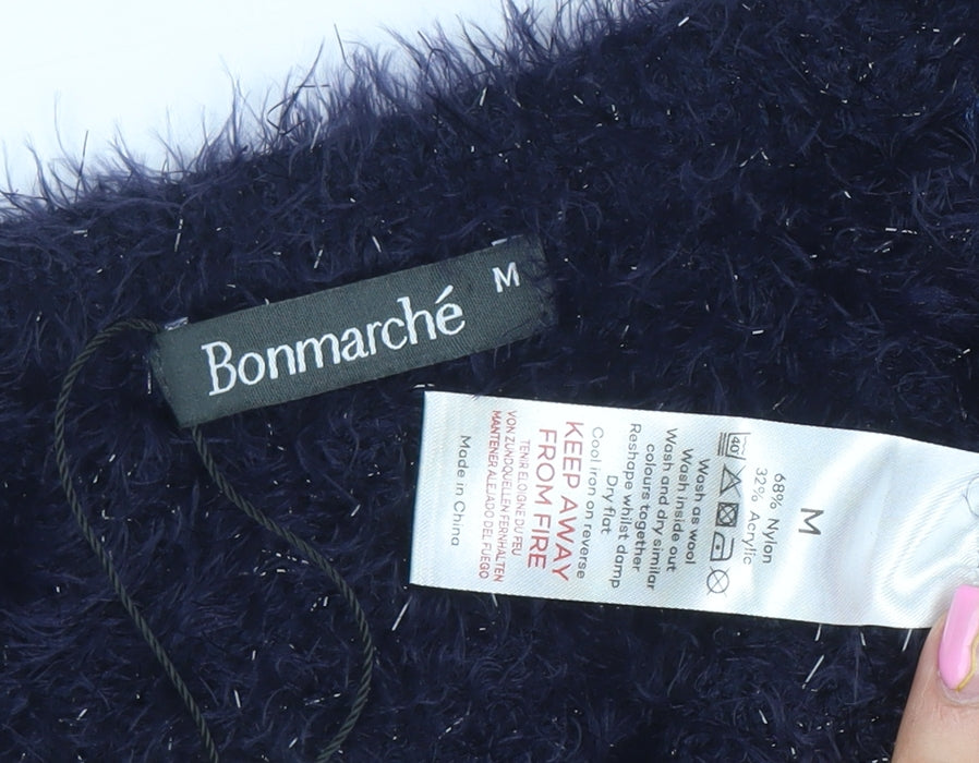 Womens UK Size M Bonmarché Blue Cardigan Jumper