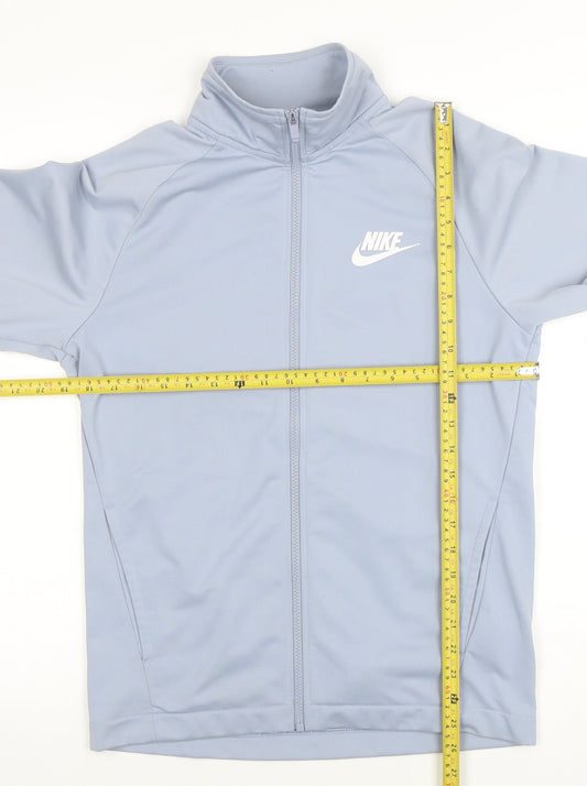Mens UK Size S Nike Blue Full Zip Sweatshirt