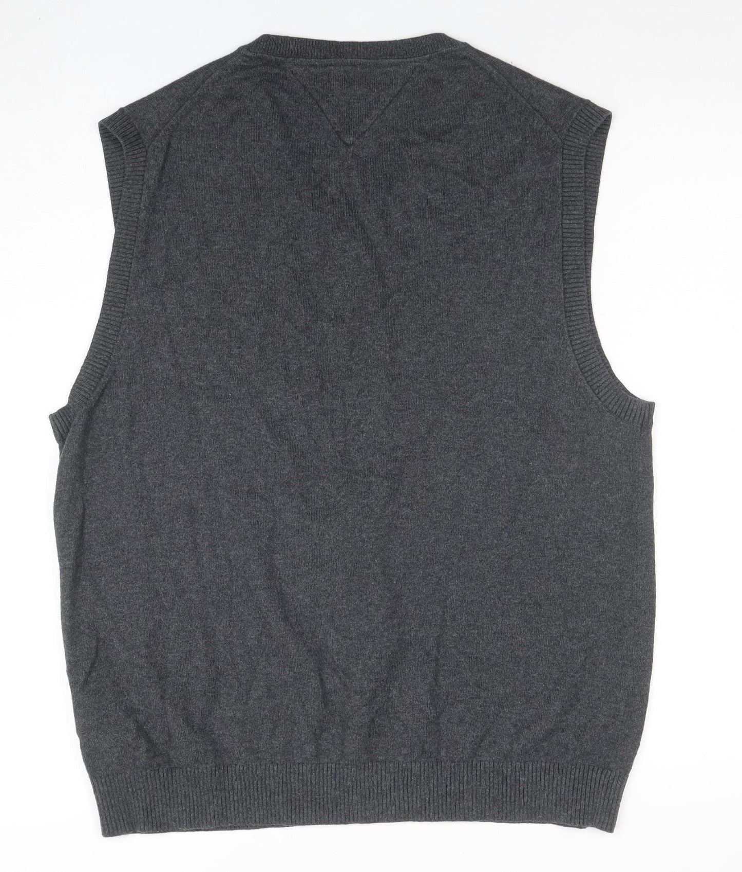 Mens UK Size L Tommy Hilfiger Grey Vest Jumper