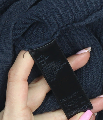Womens UK Size 10 Topshop Black Pullover Jumper