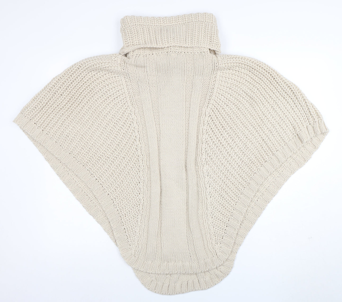 Womens UK Size S Accessorize Beige Cape Jumper