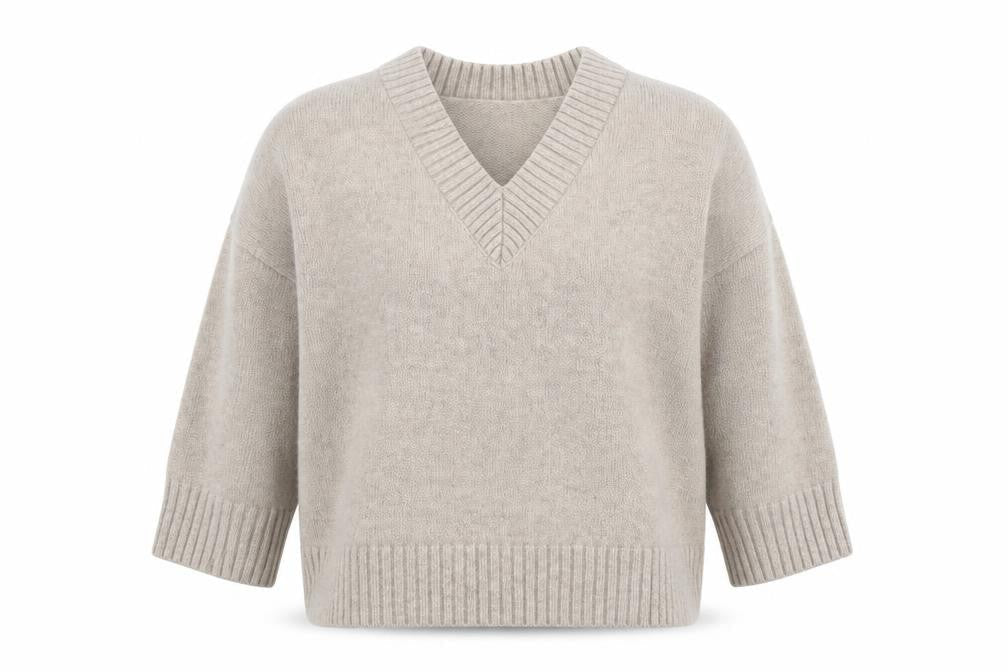 Womens UK Size M H&M Beige Pullover Jumper