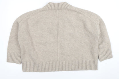 Womens UK Size M H&M Beige Pullover Jumper