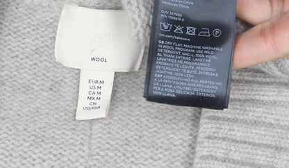Womens UK Size M H&M Beige Pullover Jumper