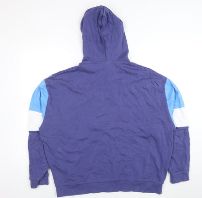 Mens UK Size L ASOS Design Blue Pullover Hoodie