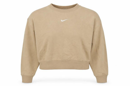 Womens UK Size S Nike Beige Pullover Sweatshirt