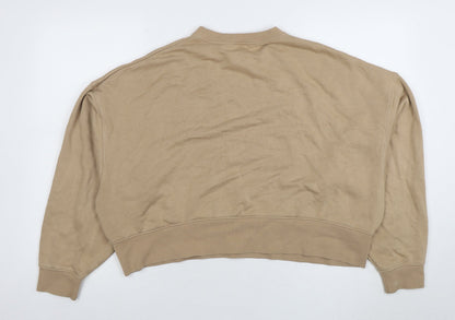 Womens UK Size S Nike Beige Pullover Sweatshirt