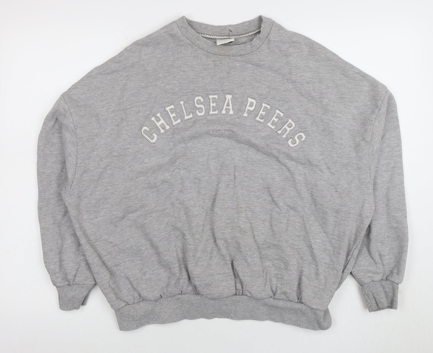 Womens UK Size S Chelsea Peers Grey Pullover Sweatshirt