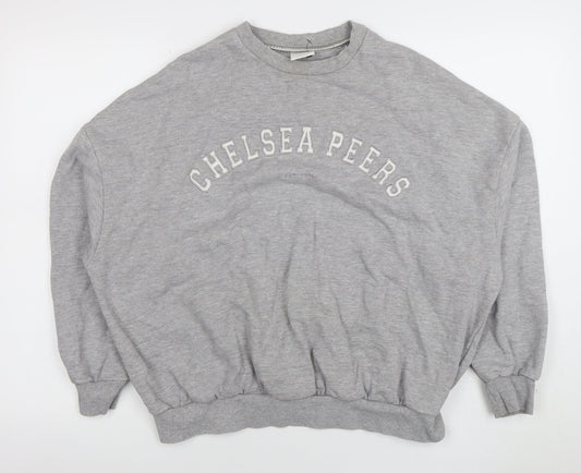 Womens UK Size S Chelsea Peers Grey Pullover Sweatshirt