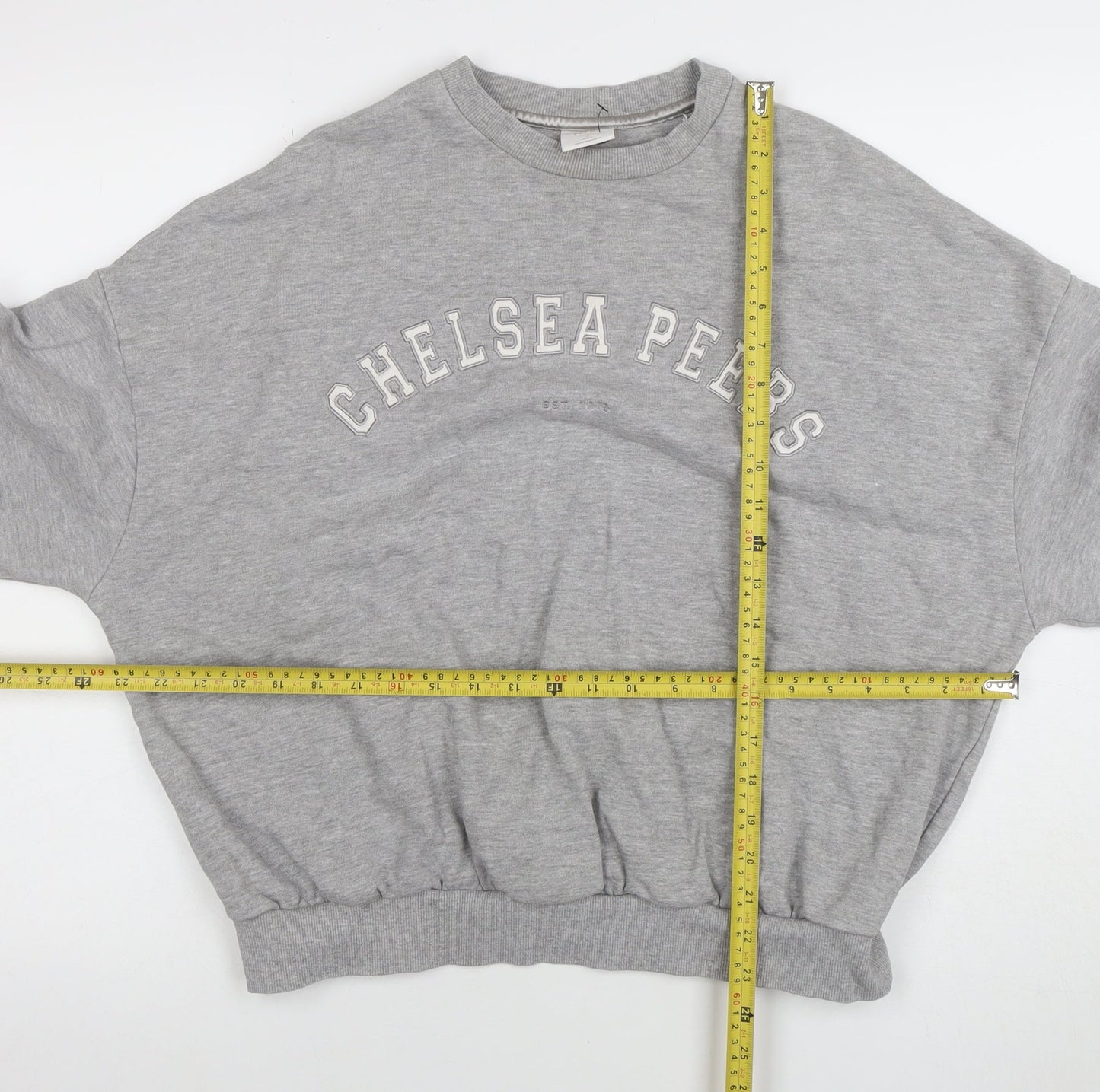 Womens UK Size S Chelsea Peers Grey Pullover Sweatshirt
