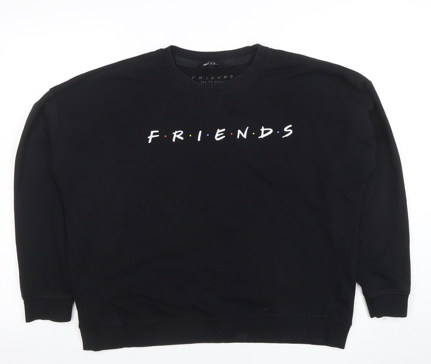 Womens UK Size 12 New Look Black Pullover Sweatshirt