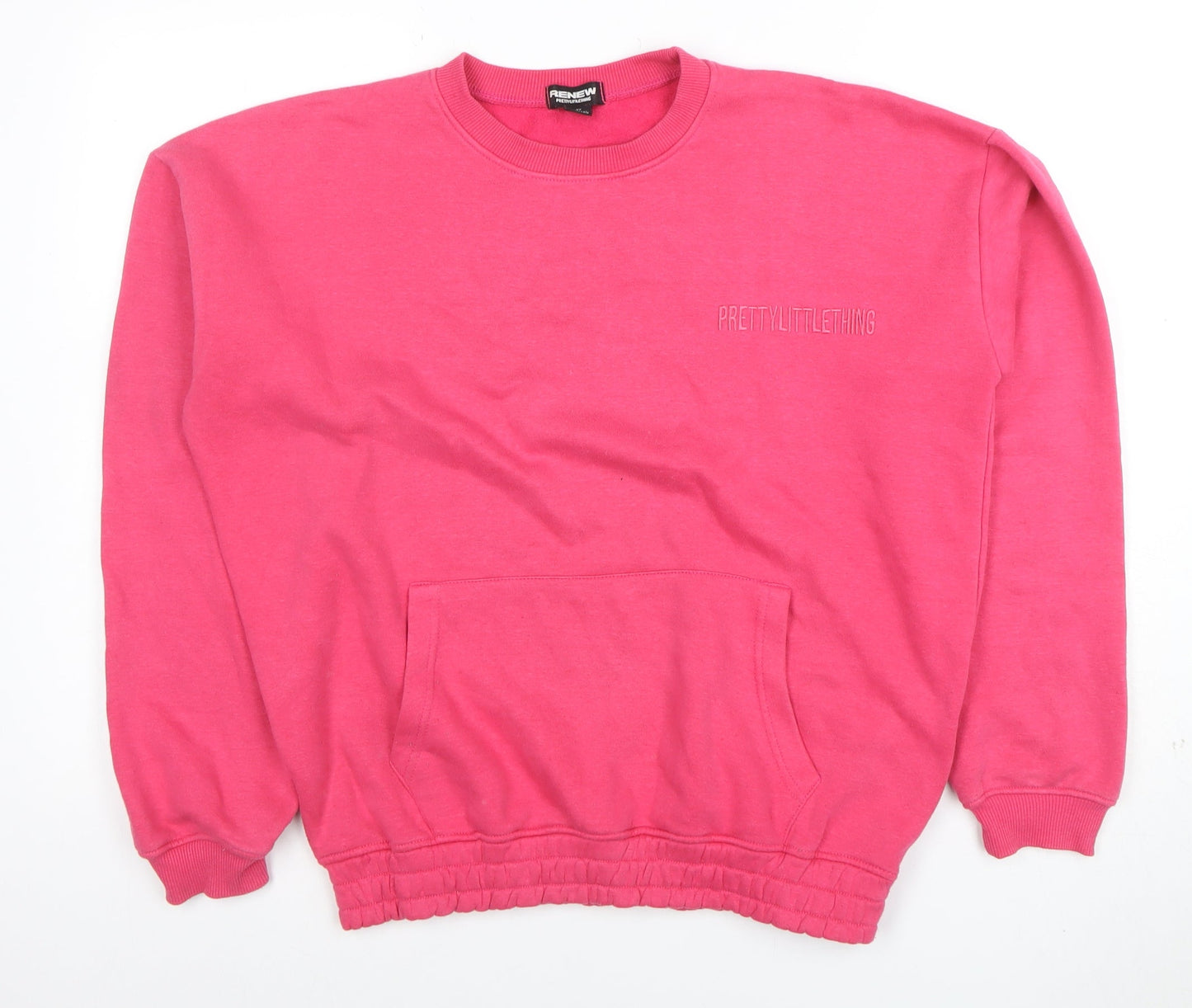 Womens UK Size XS PRETTYLITTLETHING Pink Pullover Sweatshirt