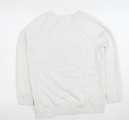 Womens UK Size 8 NEXT White Pullover Sweatshirt