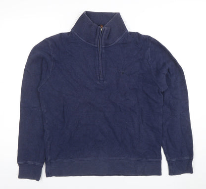 Mens UK Size S GANT Blue Henley Sweatshirt