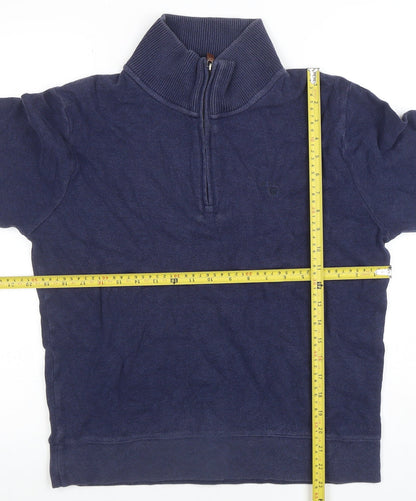 Mens UK Size S GANT Blue Henley Sweatshirt