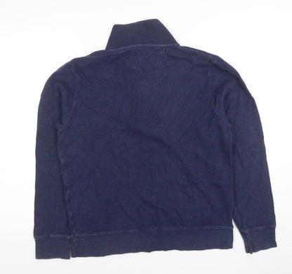 Mens UK Size S GANT Blue Henley Sweatshirt
