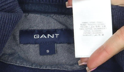 Mens UK Size S GANT Blue Henley Sweatshirt