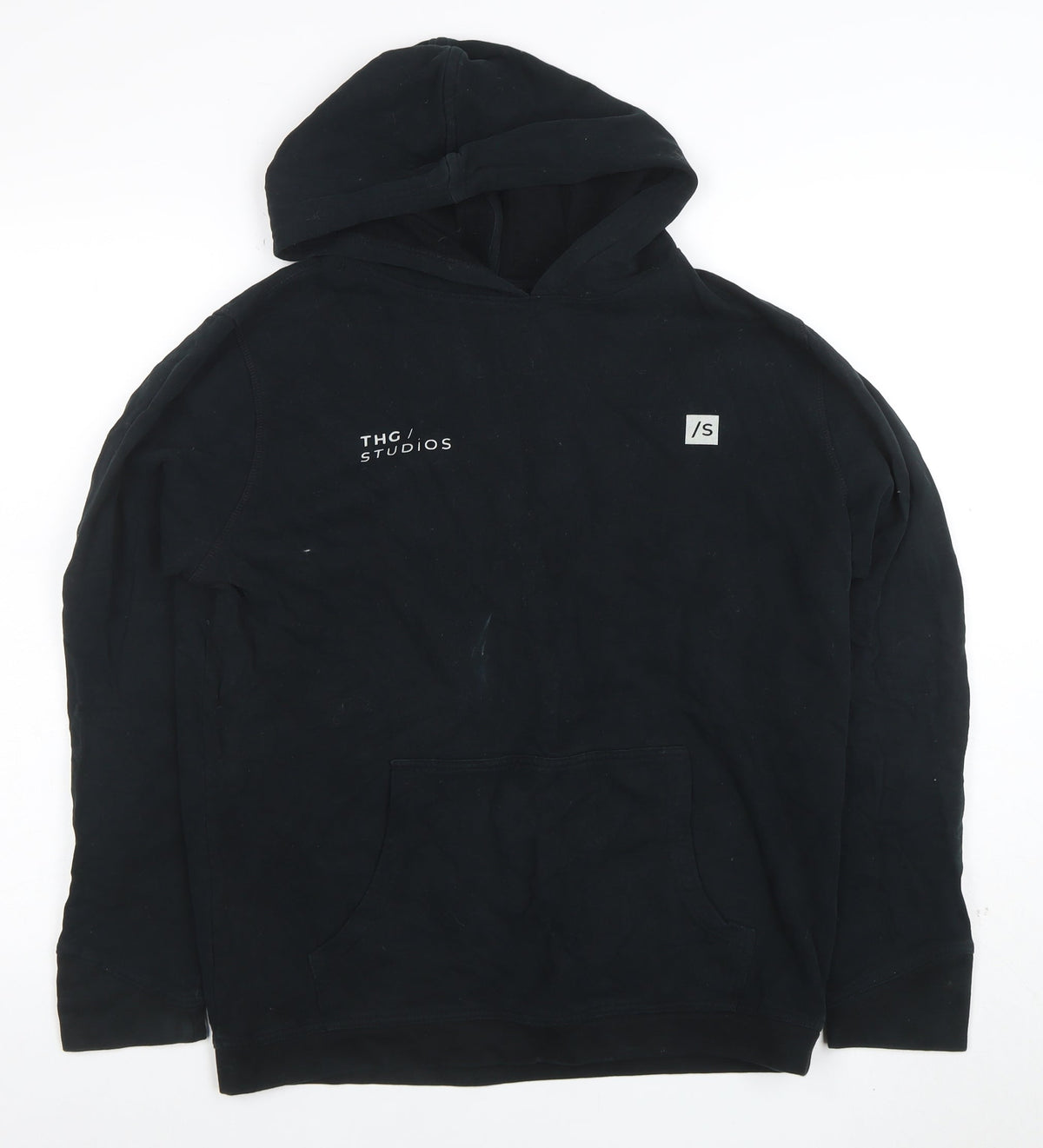 Mens UK Size S THG Studios Black Pullover Hoodie