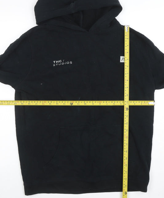 Mens UK Size S THG Studios Black Pullover Hoodie