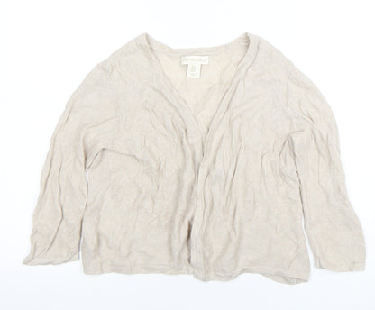 Womens UK Size M Cynthia Rowley Beige Basic Blouse