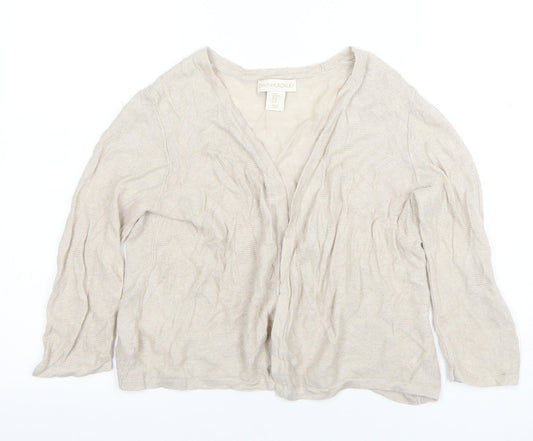 Womens UK Size M Cynthia Rowley Beige Basic Blouse