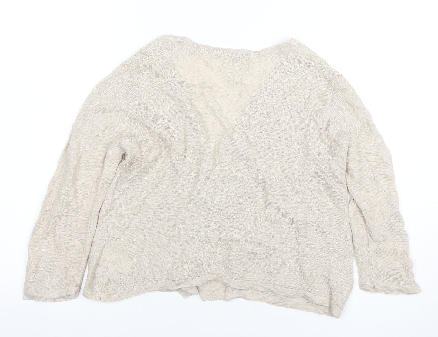 Womens UK Size M Cynthia Rowley Beige Basic Blouse