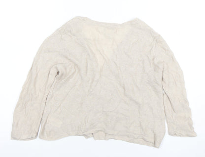 Womens UK Size M Cynthia Rowley Beige Basic Blouse