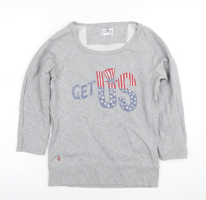 Womens UK Size XS Levi's Grey Pullover Sweatshirt