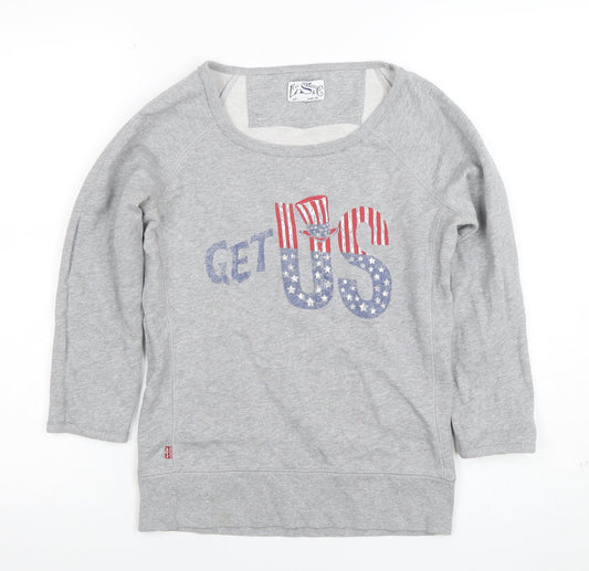 Womens UK Size XS Levi's Grey Pullover Sweatshirt