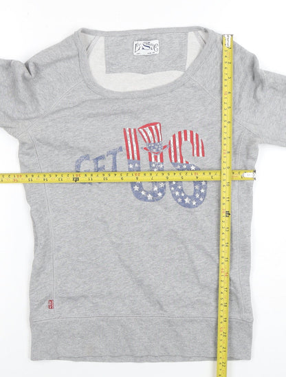 Womens UK Size XS Levi's Grey Pullover Sweatshirt