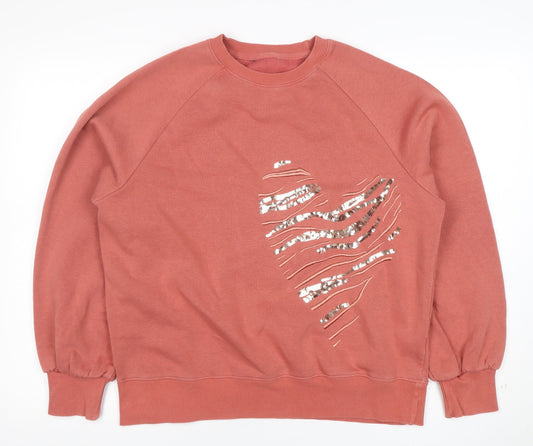 Womens UK Size L NEXT Pink Pullover Sweatshirt