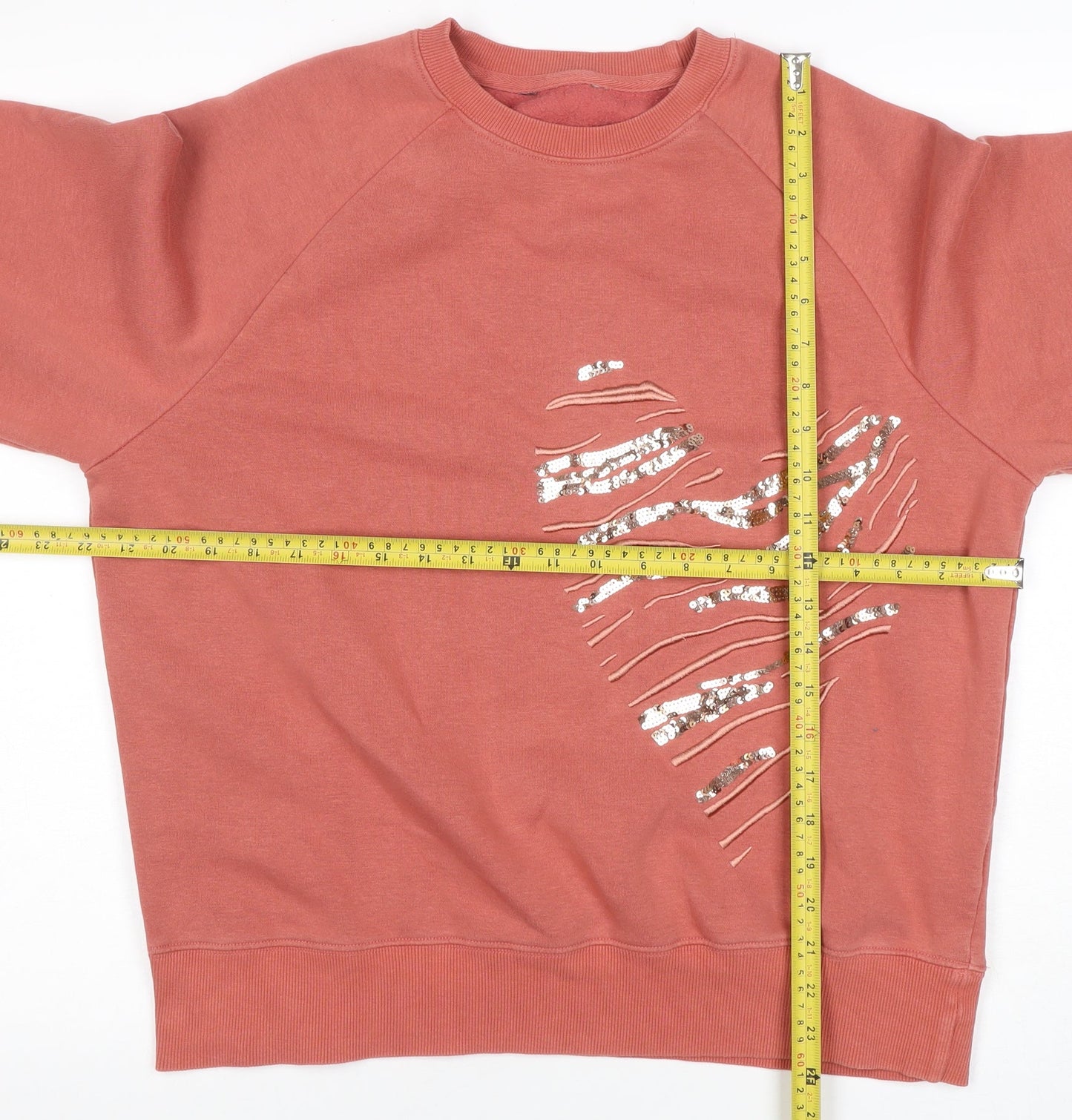 Womens UK Size L NEXT Pink Pullover Sweatshirt