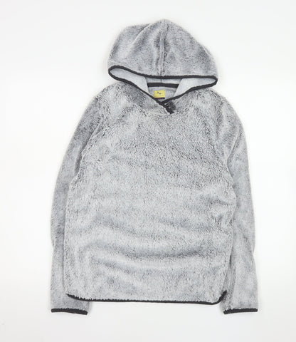 Womens UK Size 8/10 Equestrian Grey Pullover Hoodie