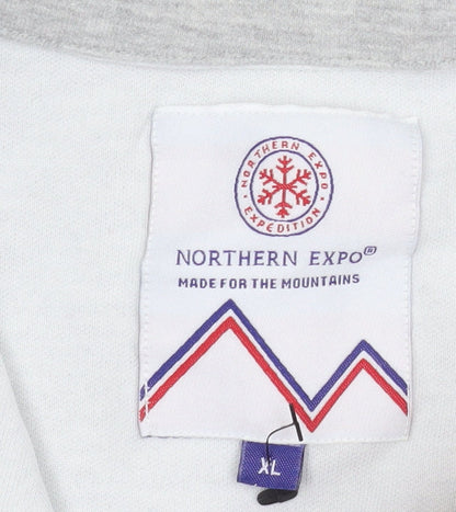 Mens UK Size XL Northern Expo Grey Pullover Sweatshirt